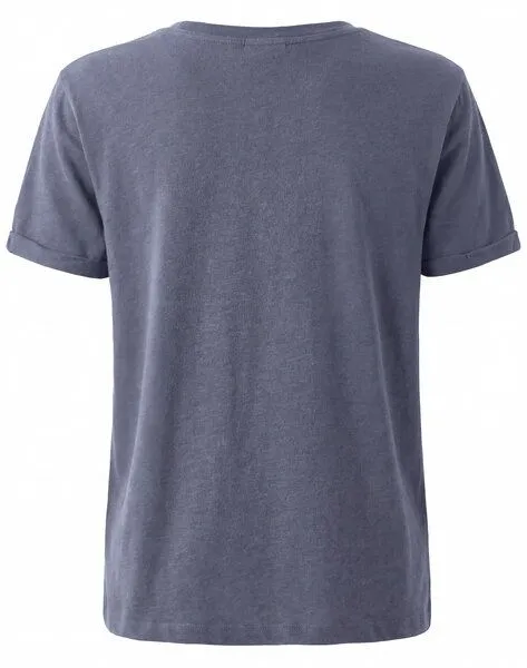 Lexi&Bö Lexi&Bö Basic Oversized T-Shirt Damen, Blue granite (grau), – Produktbild 2 von 2