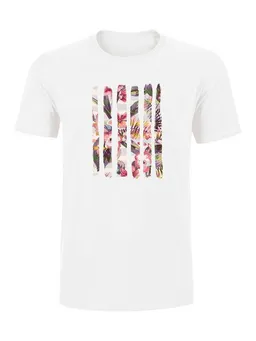 Human Family Human Family Herren Sommer T-Shirt Rolls "Floral" in weiß aus 100% Bio-Baumwolle – Produktbild 1 von 1