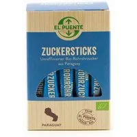 El Puente El Puente Zuckersticks mit Bio-Rohrohrzucker 40 Stück | Fair Trade | Bio-zertifiziert | Vegan | Glutenfrei, Mehrfarbig, – Produktbild 1 von 1