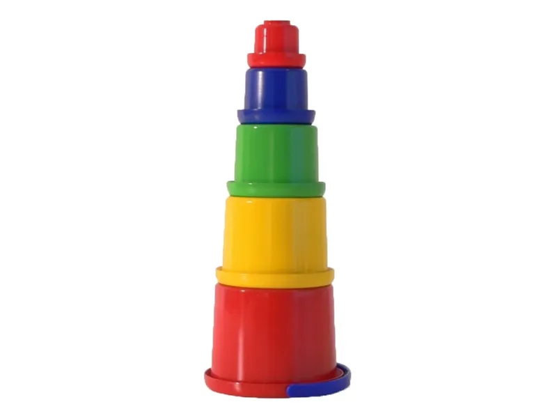 Spielstabil Spielstabil Babyspielzeug Stapelbecher-Set 5-teiliges, Mehrfarbig, – Produktbild 2 von 2