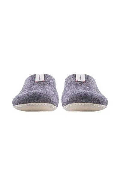 BAABUK BAABUK Wollwalk Hausschuhe Modell: Mel, Dark grey (schwarz), – Produktbild 8 von 8