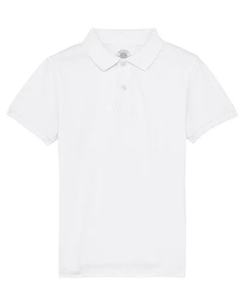 University of Soul University of Soul Kinder Poloshirt aus Bio-Baumwolle "Ronnie", Weiß, – Produktbild 1 von 2
