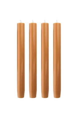 Tranquillo Handgearbeitete Stabkerzen GLUMI orange 4er-Set, 20 cm - orange – Produktbild 1 von 1