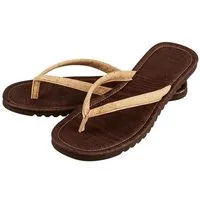 Kork Deko Kork-Deko Flip Flops für Herren | Zehentrenner aus Kork - braun mit hellem Riemen - Gr. 39-45 – Produktbild 1 von 1