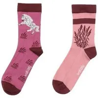 Walkiddy Socken „Pferdemotiv“ aus Bio-Baumwolle in Lila – GOTS-zertifiziert, Walkiddy – Produktbild 1 von 1
