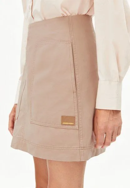 ARMEDANGELS ARMEDANGELS WORKWEAR CANVAS Damen Rock aus Bio-Baumwolle, True camel, – Produktbild 3 von 4