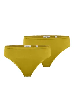 Tranquillo 2er-Set Slip Puaa aus Bio-Baumwolle - avocado green / XS – Produktbild 1 von 1