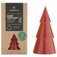 Originalhome Originalhome Natürliche Weihnachtskerze Tannenbaum aus Pflanzenwachs, L, Rot (warmes rot), – Produktbild 1 von 1