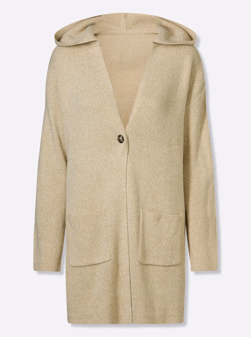 Witt Longstrickjacke, Beige-champagner-meliert, – Produktbild 1 von 2