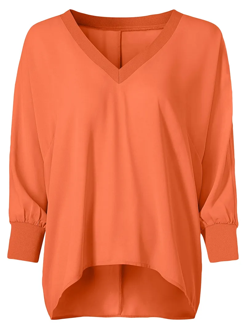 heine Schlupfbluse orange, Orange, – Produktbild 1 von 2