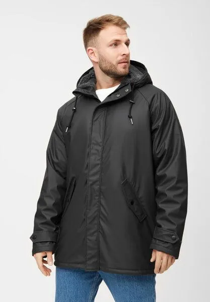 derbe derbe Winterjacke „Trekholm“, Jet black/lava smoke, – Produktbild 1 von 4