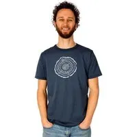 Life Tree Life-Tree Shirt aus Biobaumwolle Fairwear für Herren "Treeslice" in Washed White/Blue/Red/Green – Produktbild 1 von 1