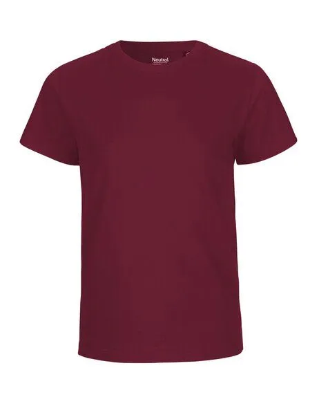 Neutral Neutral® Kinder T-Shirt von Neutral, Bordeaux, – Produktbild 1 von 4