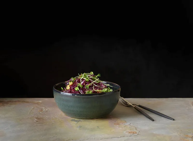 ASA SELECTION Salatschüssel ASA Selection poke Poké Bowl, ocean Ø18 cm 0,8l, Steinzeug, Grün, – Produktbild 1 von 5