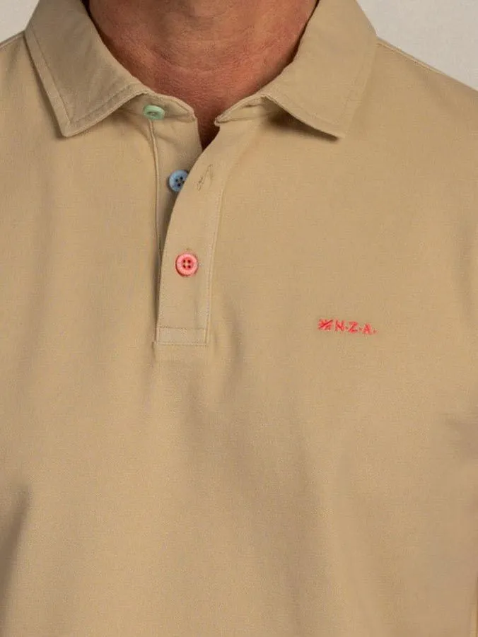 new zealand auckland new zealand auckland NZA Polo Hawera Beige, Beige, – Produktbild 2 von 5