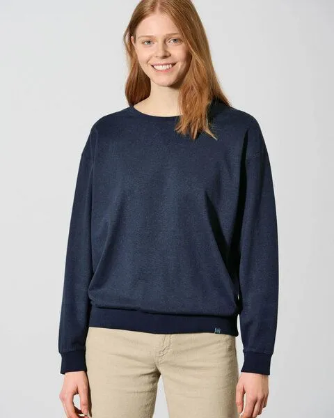 HempAge HempAge Sweatshirt Basic aus Hanf & Bio-Baumwolle, Dunkelblau (navy), – Produktbild 2 von 2