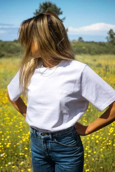 SALZWASSER JONNA – Heavy T-Shirt (Damen) aus 100% Bio-Baumwolle (GOTS) von SALZWASSER, Weiß, – Produktbild 3 von 4