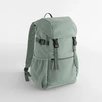 BagBase BagBase Recycelter Canvas Rucksack Backpack Rucksack Notebookfach, Dusty green, – Produktbild 1 von 1