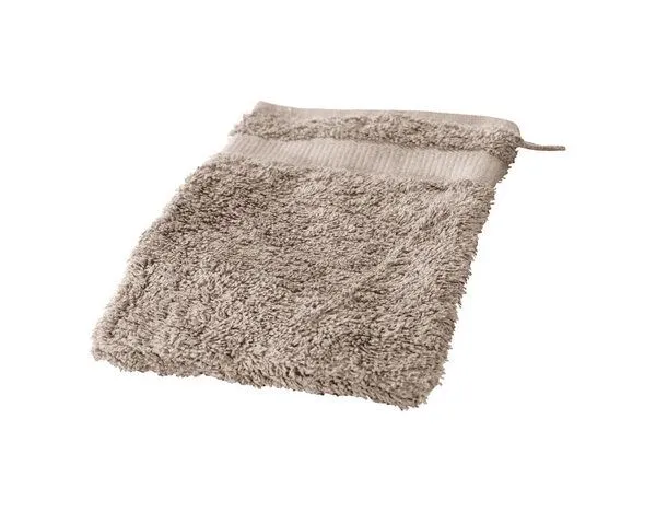 Cotonea Cotonea Bio Frottier-Waschhandschuh, Leinen (grau), – Produktbild 2 von 3