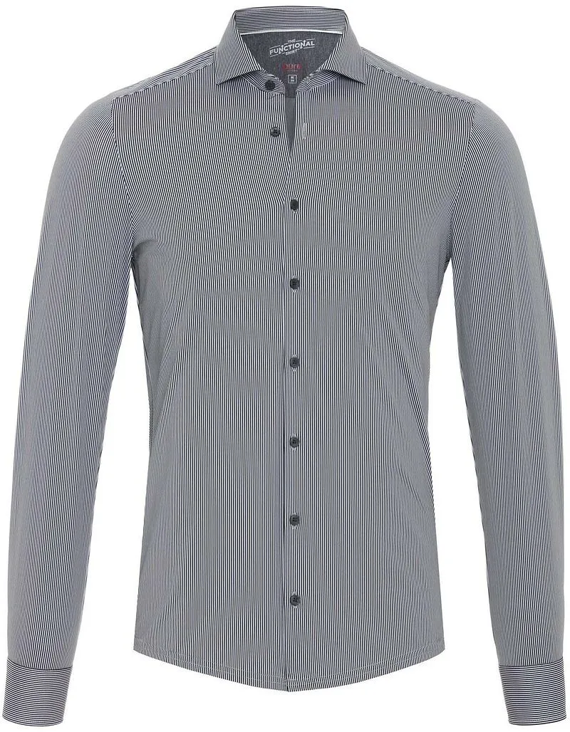 Pure Pure Functional Shirt Streifen Schwarz - Größe 39 (M), Schwarz, – Produktbild 2 von 3
