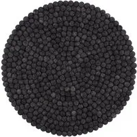 myfelt myfelt Filzkugel Sitzauflage (⌀ 36 cm, 36 x 36 cm), Anthrazit meliert (hugo), – Produktbild 1 von 1
