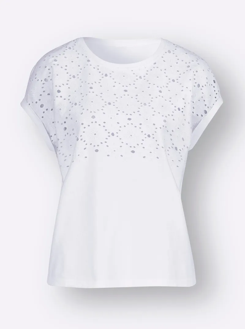 Witt Rundhalsshirt ecru, Ecru, – Produktbild 1 von 2