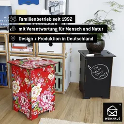 WERKHAUS WERKHAUS Photohocker - bunte Blume – Produktbild 1 von 1