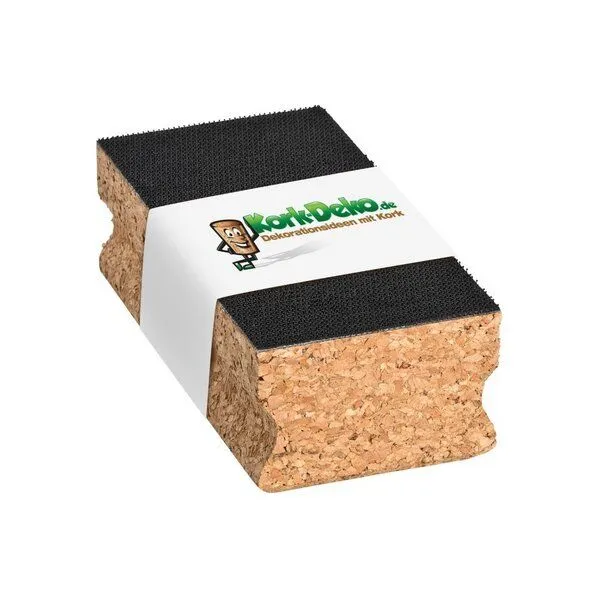 Kork-Deko Kork-Deko Kork-Schleifklotz mit Klett-Verschluss 120x40x60 mm – Produktbild 3 von 5