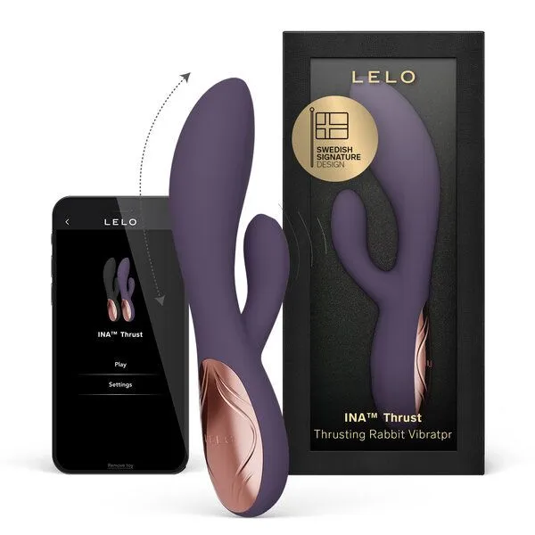 LELO LELO Stoßender Rabbit-Vibrator INA Thrust, Lila, – Produktbild 2 von 4