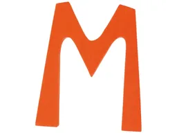 Grimms Grimms Anthroposophisches M Buchstabe aus Lindenholz, bunt lasiert Maße 7,5 x 6 x 1 cm – Produktbild 1 von 1