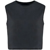 Kultgut Kultgut Biofair- Vegan Vintagelook CropTop - 100% Biobaumwolle, Inkgrey, – Produktbild 1 von 1