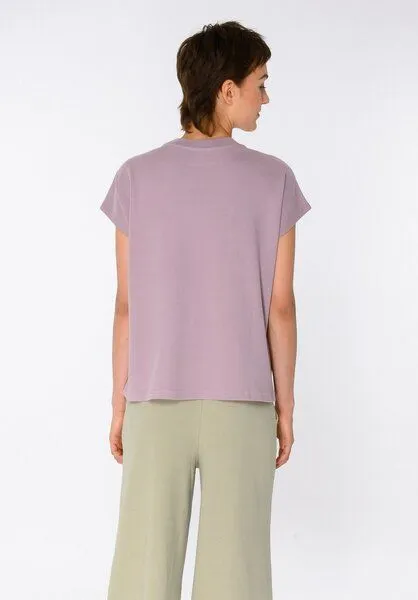 THOKKTHOKK ThokkThokk Damen Boxy T-Shirt TT75 aus Bio-Baumwolle, Dark mauve (lila), – Produktbild 3 von 6