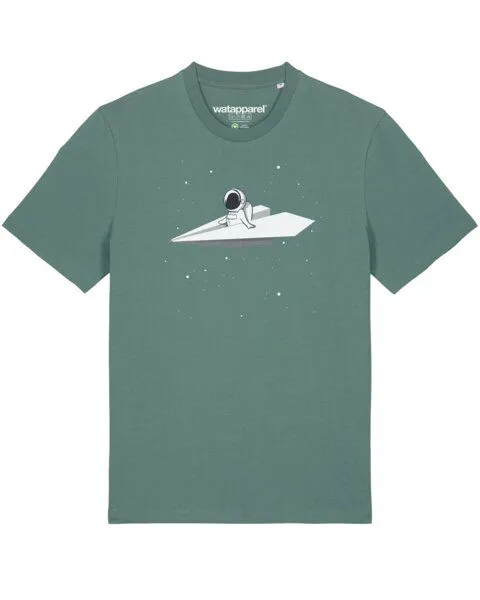 watapparel watapparel T-Shirt Unisex Fly me to the moon, Green bay, – Produktbild 1 von 3