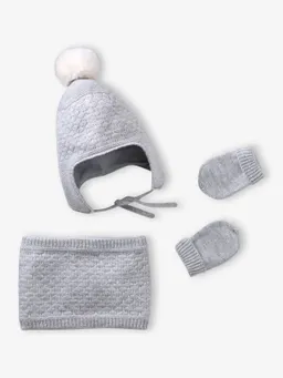 Vertbaudet Vertbaudet Baby Strick-Set aus Mütze – Produktbild 1 von 1