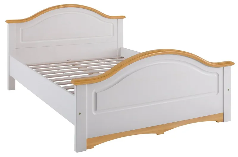 OTTO home Massivholzbett Konrad, hohe Belastbarkeit! FSC® zertifiziertes Massivholz (Breite/Belastbarkeit 180cm/220 KG, 140cm/180 KG), aus massivem Kiefernholz, FSC®-zertifiziert, INKLUSIVE Rollrost, Weiß, – Produktbild 8 von 8