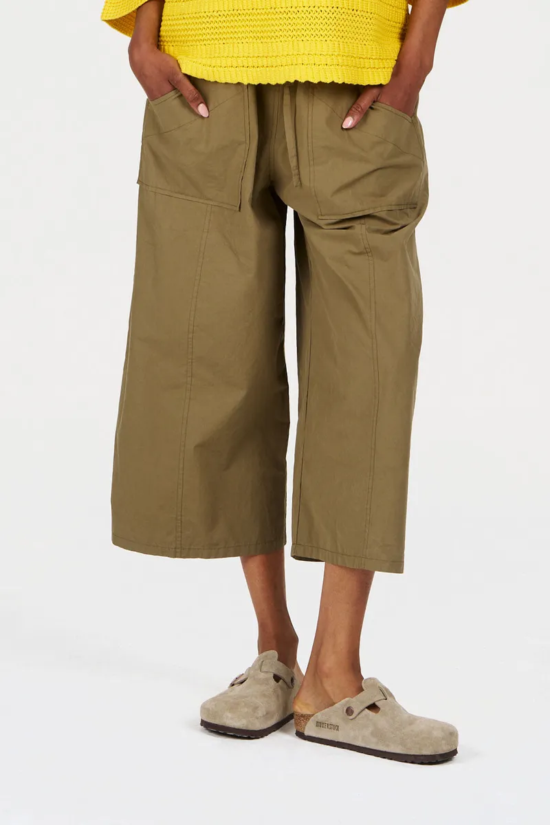 KOMODO KOMODO Damen vegan Hose Cleo Khaki, Olivgrün, – Produktbild 1 von 1