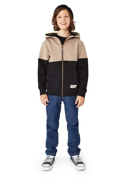 Band of Rascals Band of Rascals Split Zip Hooded, Clay-black, – Produktbild 3 von 4