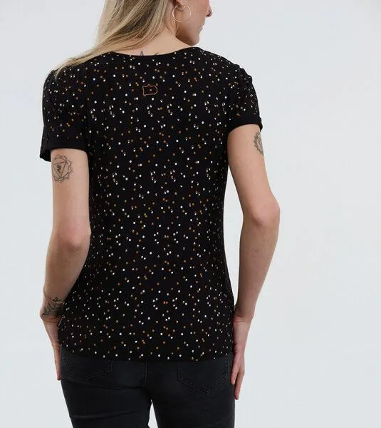 Gary Mash GARY MASH Shirt Taylor Dots aus LENZING ECOVERO Mix, Schwarz, – Produktbild 4 von 4