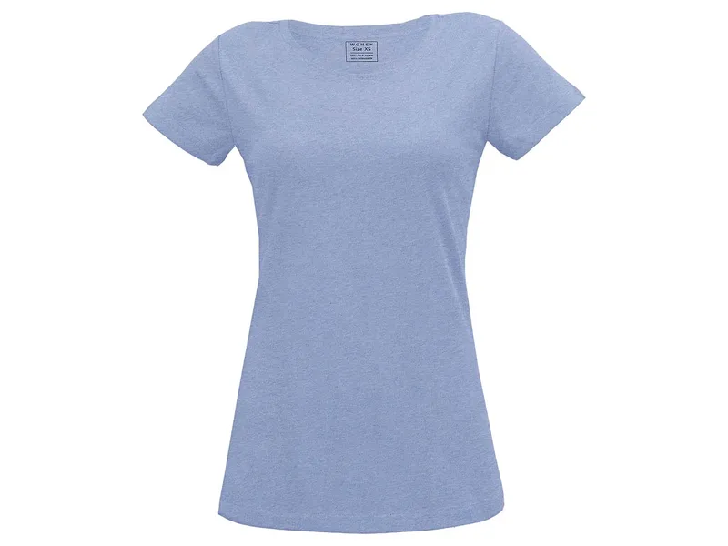 MELA MELA Bio-Damen-T-Shirt blau melange, Gr. XL – Produktbild 1 von 1