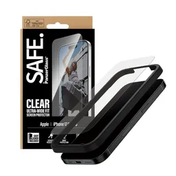 PanzerGlass Schutzfolie PanzerGlass Safe Bildschirm. Ultra-Wide Fit EasyAligner für Apple iPhone 17 / 16 Pro, gehärtetes Glas, Full Glue. – Produktbild 1 von 1