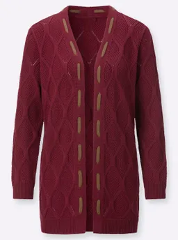 Witt Longstrickjacke dunkelrot – Produktbild 1 von 1