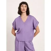 LANIUS LANIUS Blusenshirt aus Tencel Lyocell, Lila (purple haze), – Produktbild 1 von 1