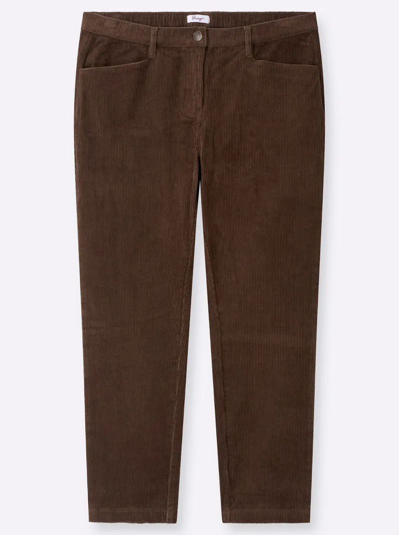 sheego Cordhose, Schoko, – Produktbild 1 von 2