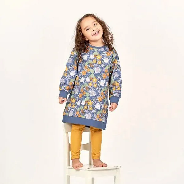 Sense Organics sense-organics Sweatkleid JOLA von Sense Organics, Blumenprint, – Produktbild 1 von 4