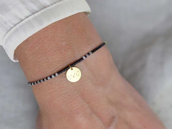 renna deluxe renna deluxe Sternzeichen Armband, Gold, – Produktbild 2 von 8