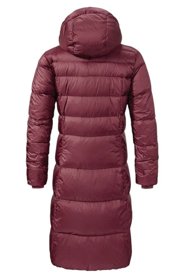Schöffel Schöffel Wintermantel Kenosha (Daunenmantel, winddicht, wasserabweisend) burgundrot Damen – Produktbild 5 von 5