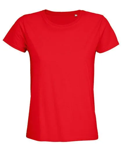 Sol's Sol's Damen T-Shirt Kurzarm Rundhals in 20 verschiedenen Farben aus Bio - Baumwolle, Bright red, – Produktbild 2 von 3