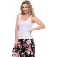 Ingoria Ingoria LORIE doppellagiges Wende-Top (Uni), Weiss, – Produktbild 1 von 1