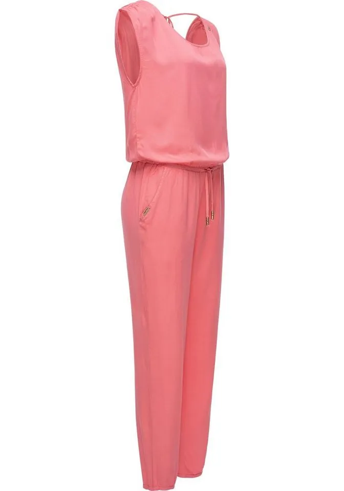 ragwear ragwear Jumpsuit Noveel schicker, langer Damen Overall mit Bindeband, Orange, – Produktbild 2 von 2