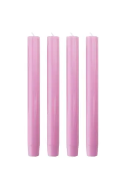 Tranquillo Handgearbeitete Stabkerzen GLUMI pink 4er-Set, 20 cm - rosa – Produktbild 1 von 1